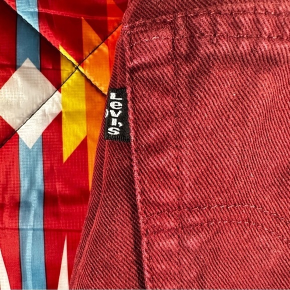 Vintage Levis 550 Red‎ Denim Relaxed Fit Tapered Leg Mom Jeans Women Sz 14 M Reg - Picture 10 of 13